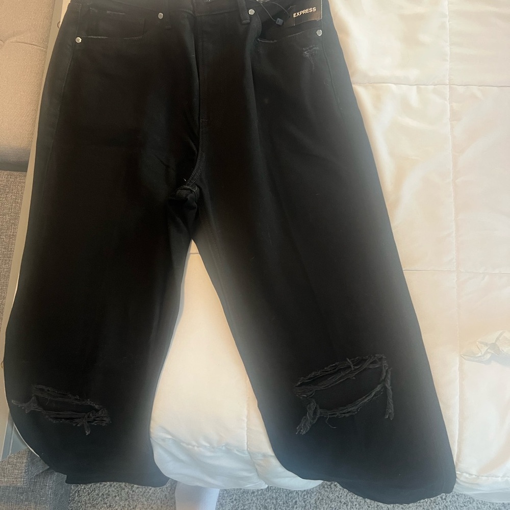 Express Black Denim Jeans
